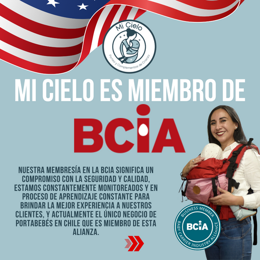 Portabebés ergonómico Mi Cielo, certificado por la BCIA, ideal para bebés