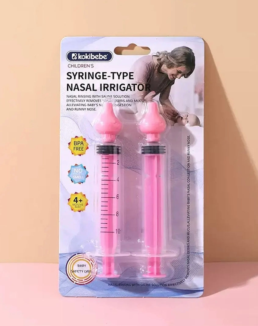 Jeringa para Lavado Nasal de Bebé con Punta de Silicona – Suave y Reutilizable