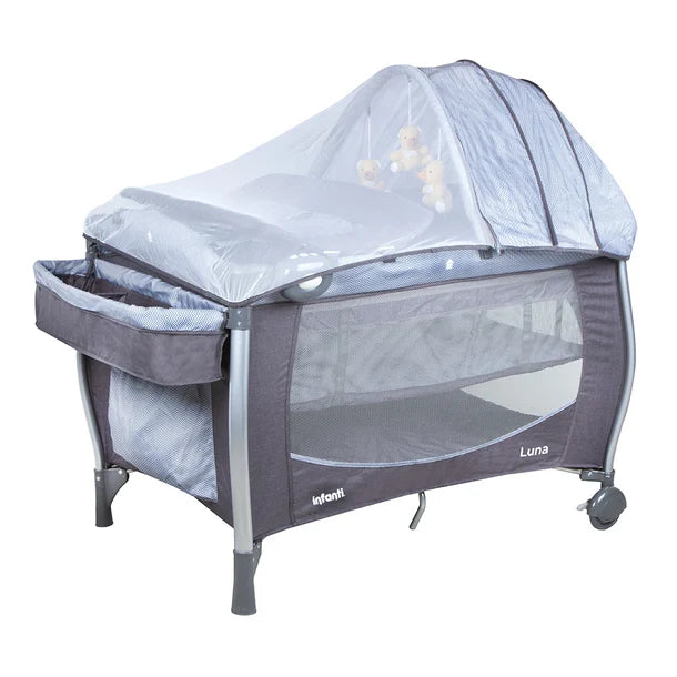 Cuna Playard Luna Dots de Infanti – El espacio ideal para el descanso y juego de tu bebé
