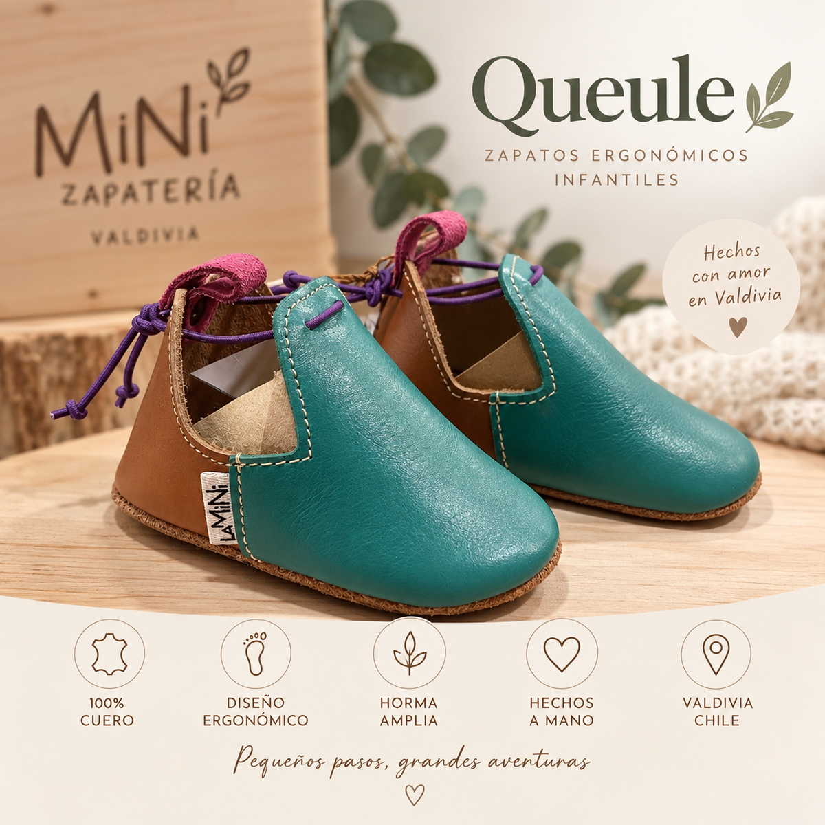 Zapatitos Ergonómicos Modelo Queule - La Mini Zapatería