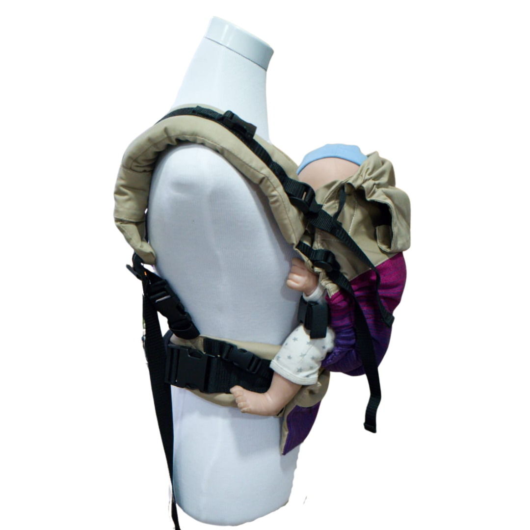 Mochila Primera Etapa Beige fular Magenta