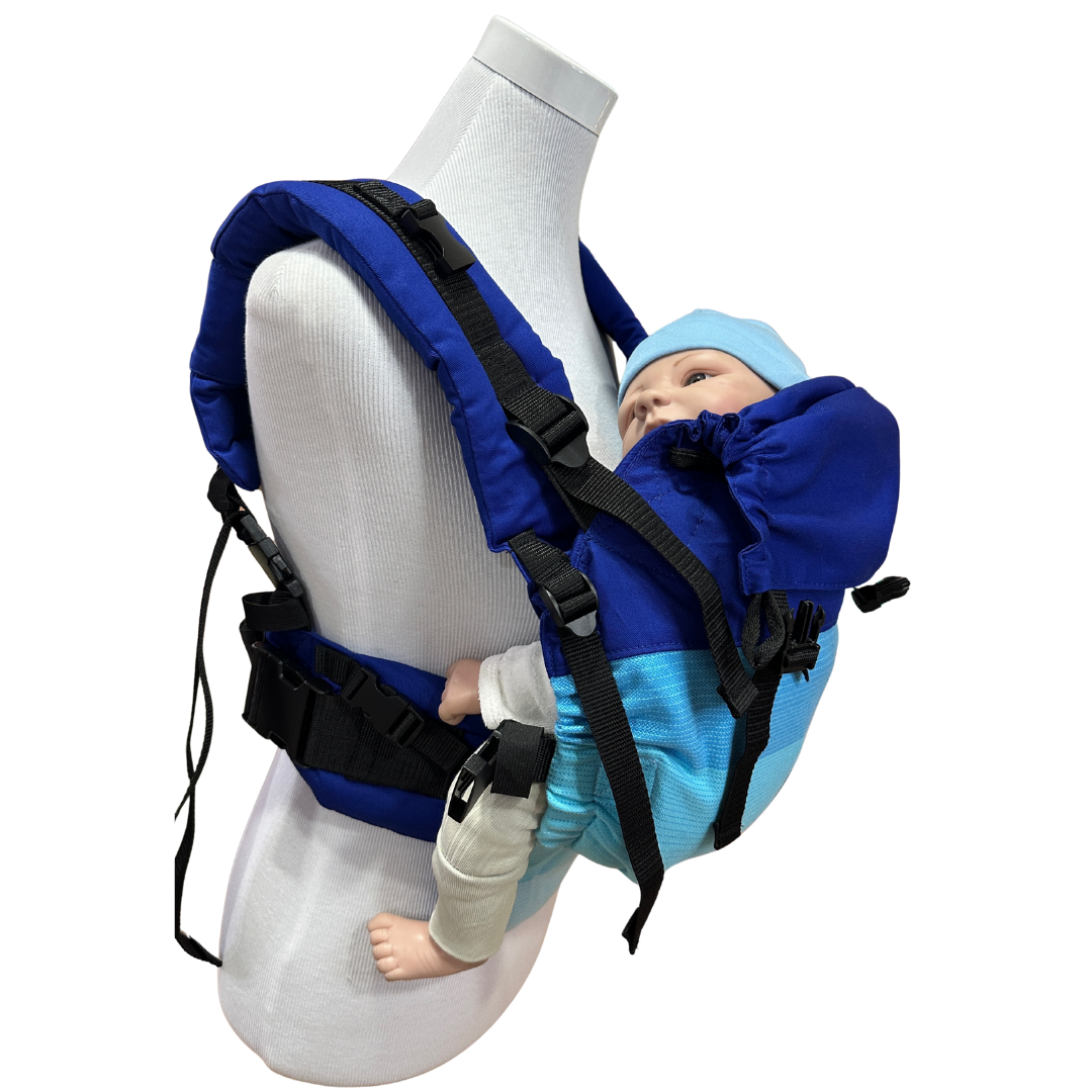 Mochila Primera Etapa Azul Rey fular listones Celestes
