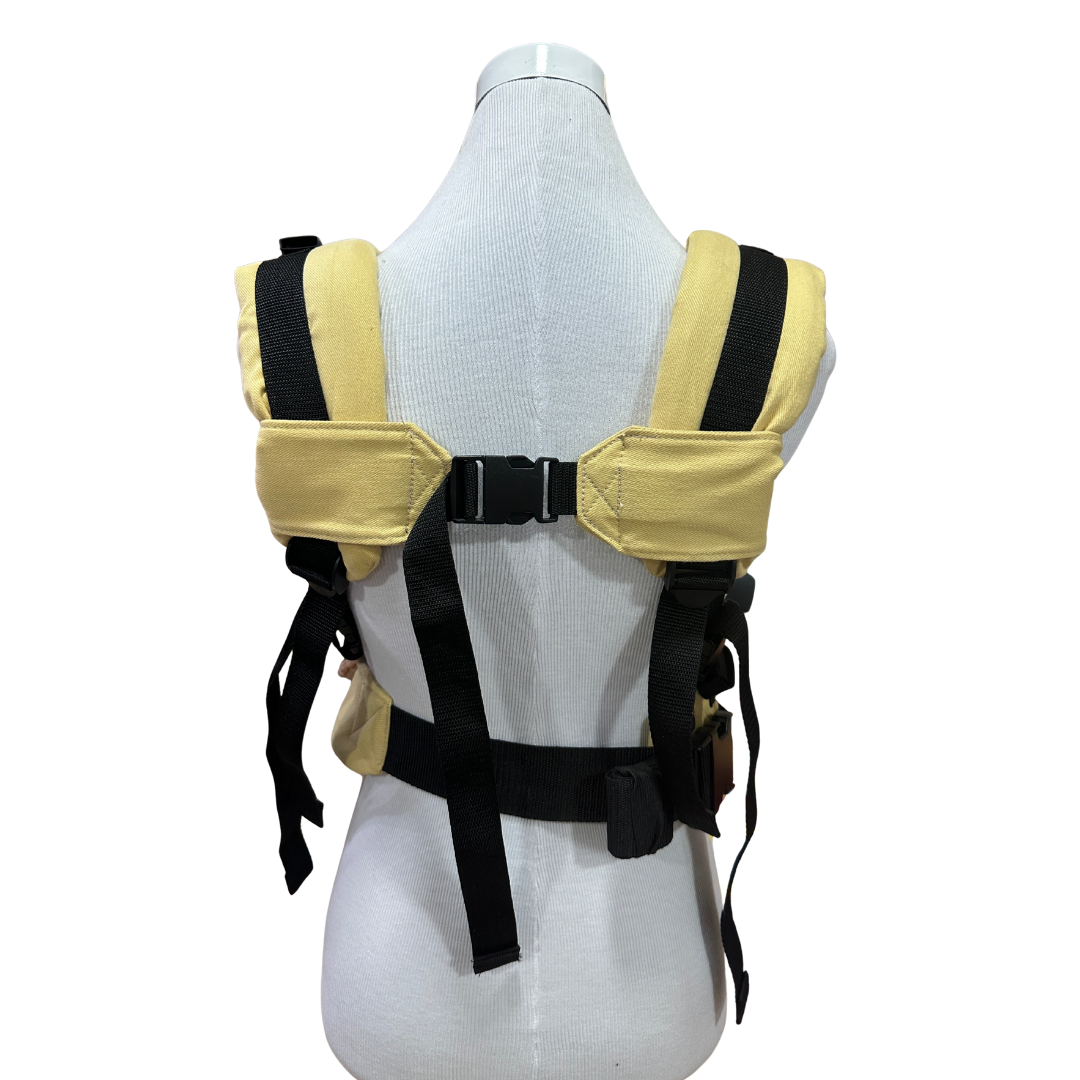 Mochila Primera Etapa Amarillo Bebé Fular Arcoíris Vertical
