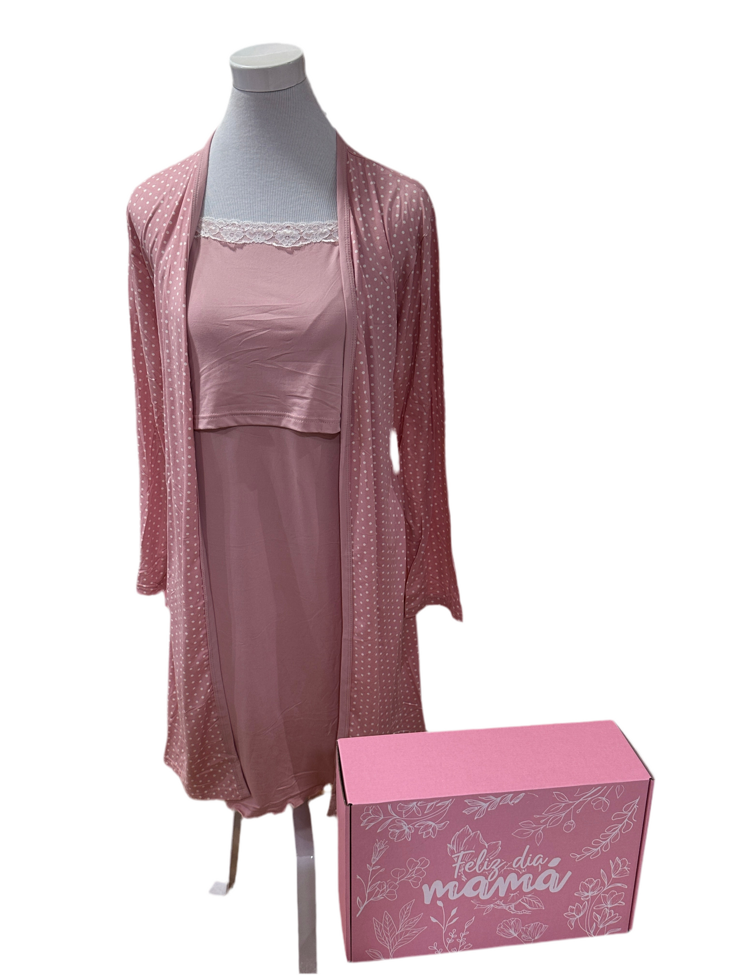 Conjunto Camisa de lactancia y bata