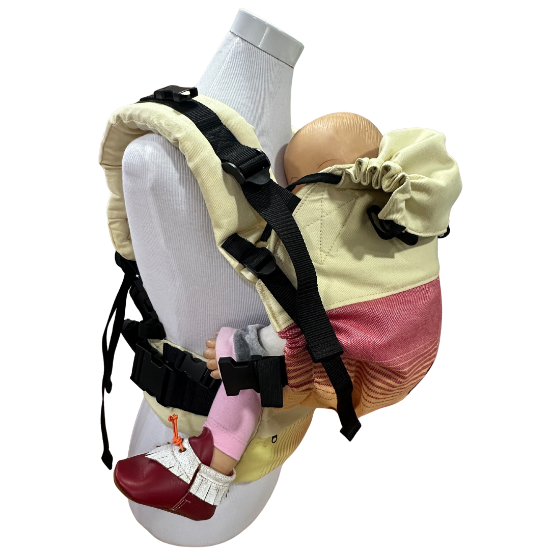 Mochila Primera Etapa Vainilla Fular Atardecer
