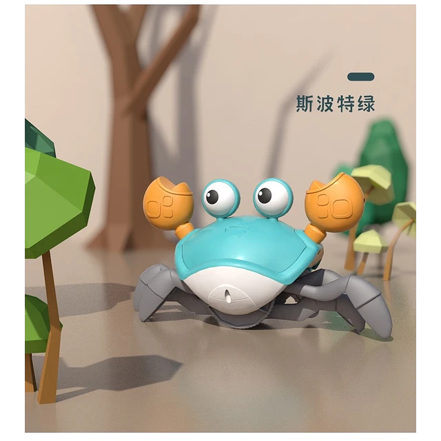 Cangrejo Bailarín con Música y sensor de movimiento