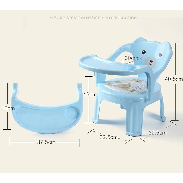 Silla de comer con bandeja desmontable