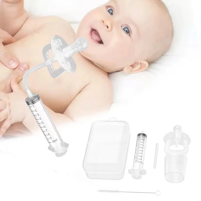 Dosificador de medicamentos tipo chupete con accesorios incluidos