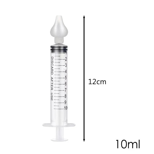 Jeringa para Lavado Nasal de Bebé con Punta de Silicona – Suave y Reutilizable