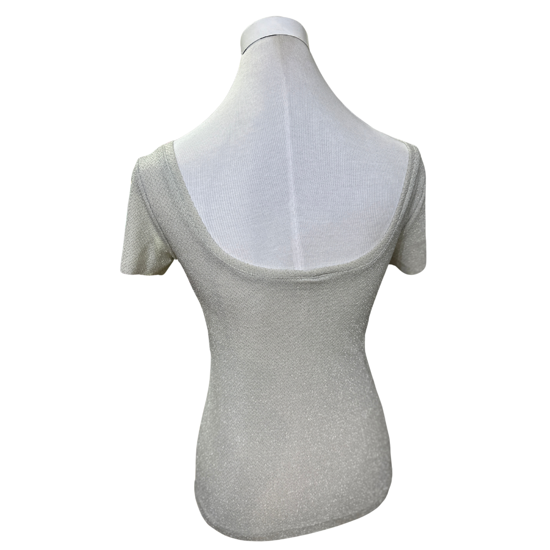 Polera de Lactancia con Brillos – Elegante, Fresca y Cómoda