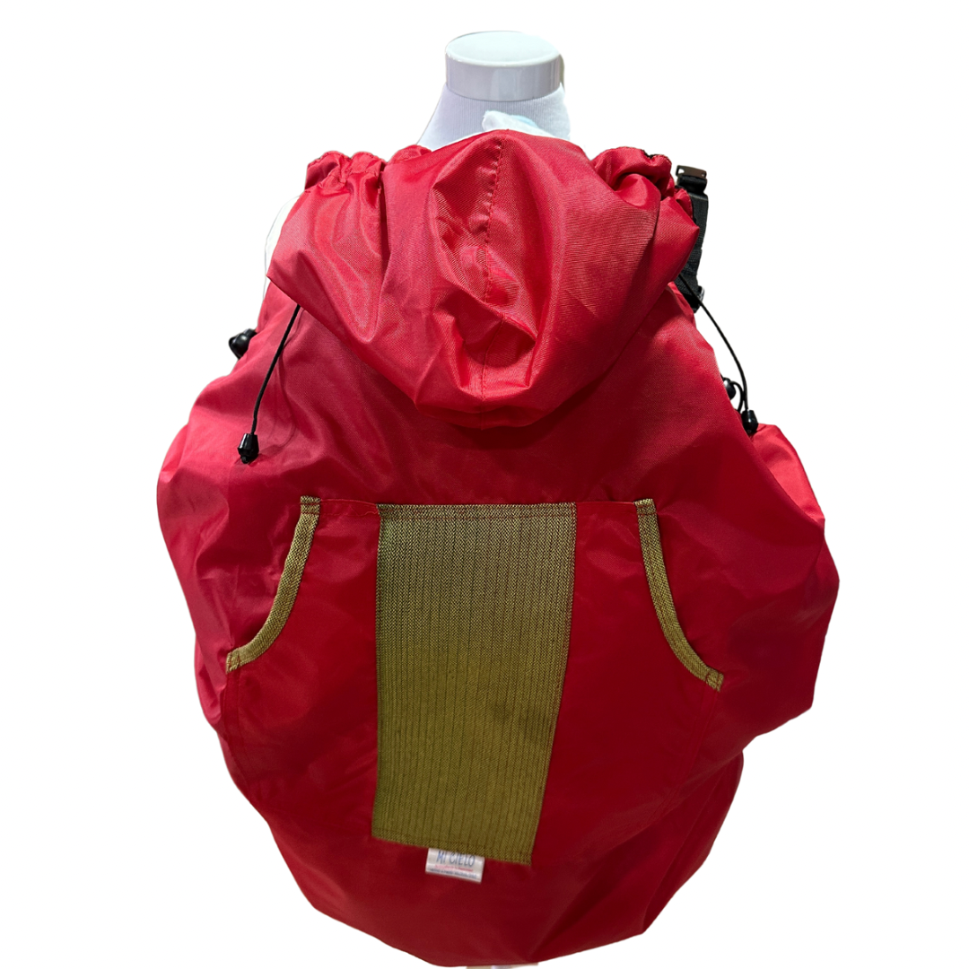 Cubreporteo Mi Cielo Rojo Bolsillo Frontal Canguro