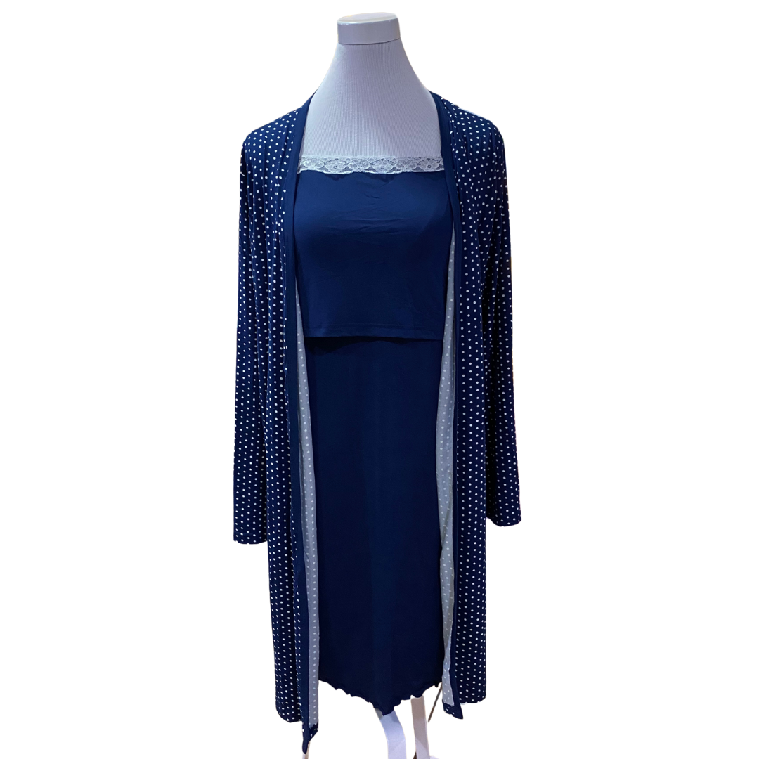 Conjunto Camisa de lactancia y bata