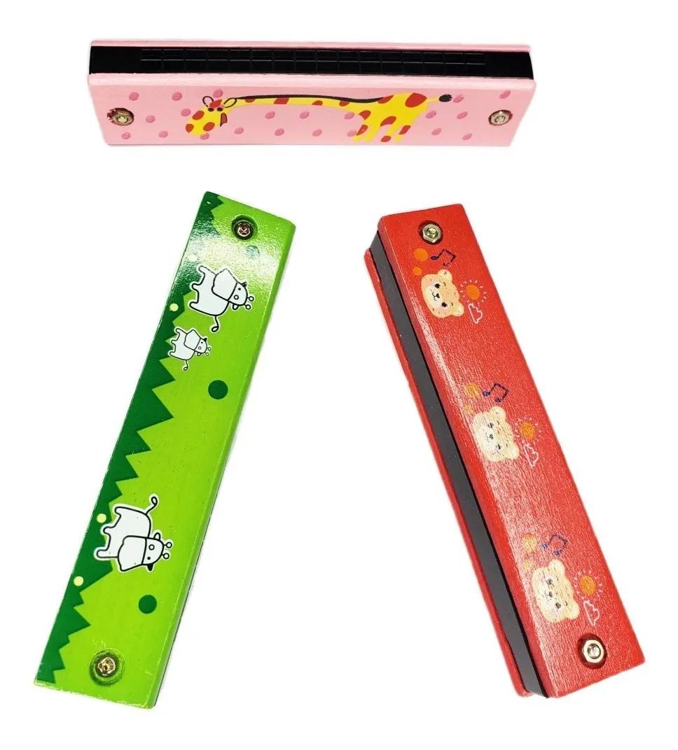 Armónica de Madera para Niños – Juguete Musical Educativo
