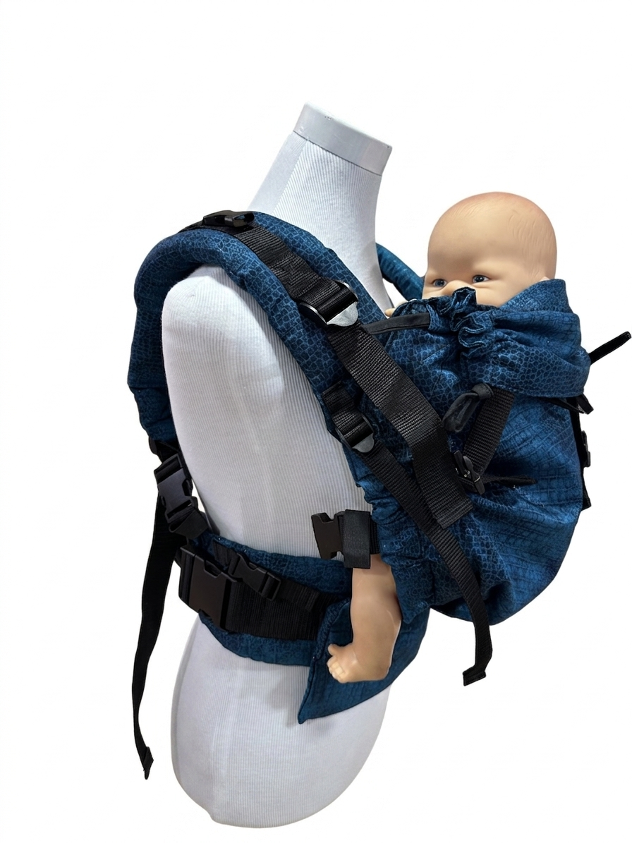 ÍCONO Designe PYTHON BLUE- Portabebé Ergonómico Evolutivo
