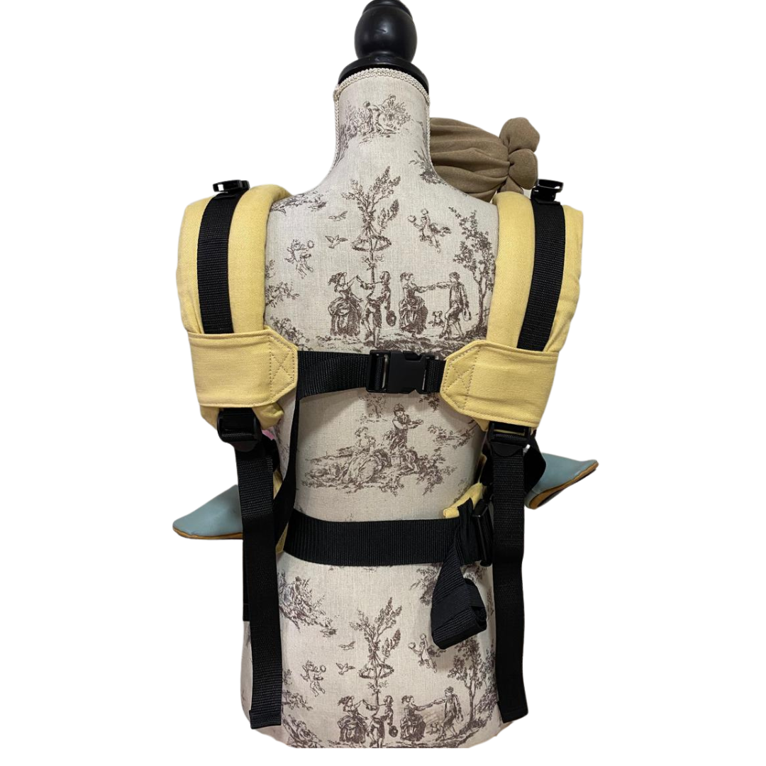 Mochila Primera Etapa Amarillo Bebé Fular Estrellado Colores