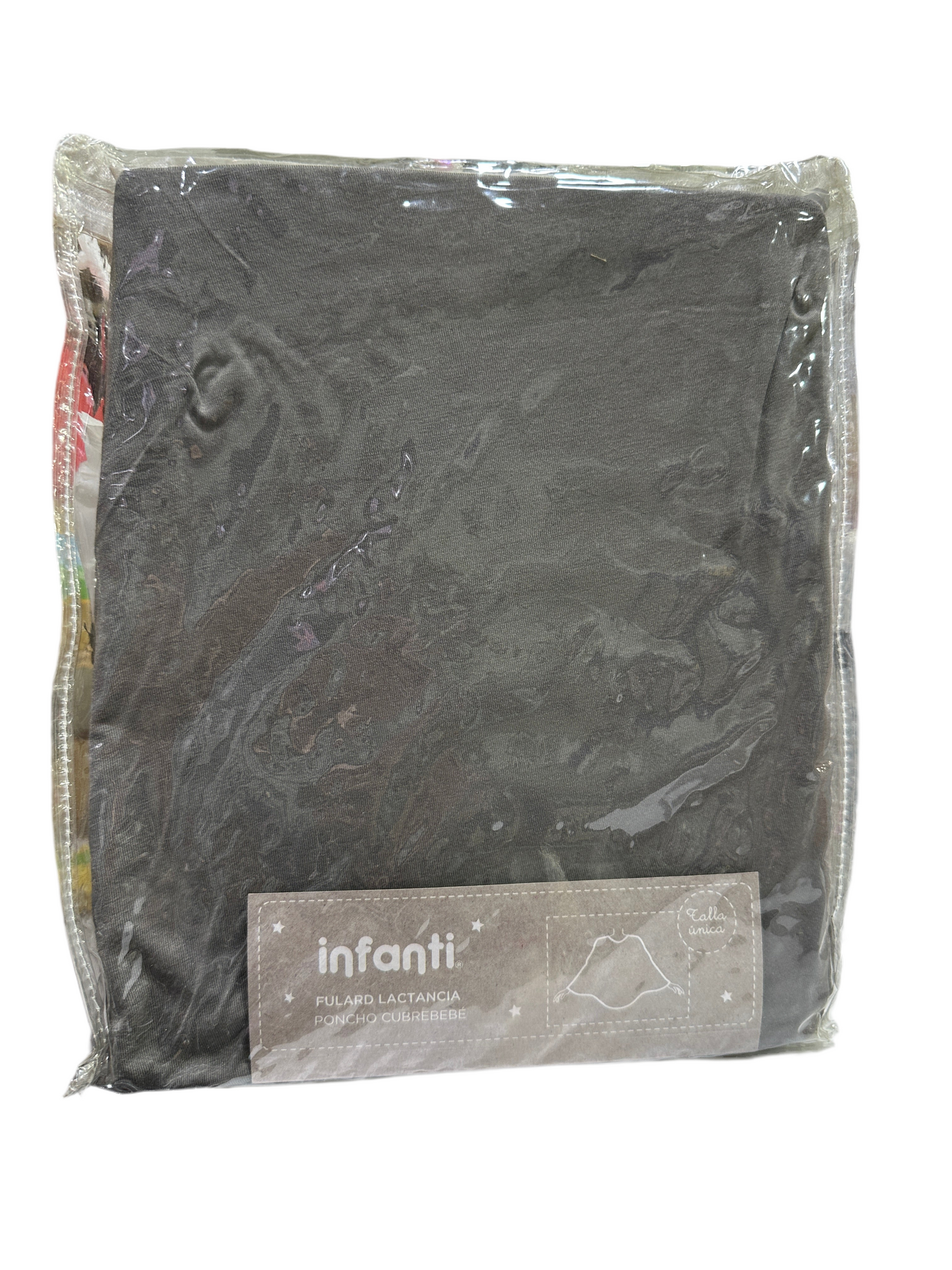 Bufanda para Lactancia tipo Poncho Infanti Gris