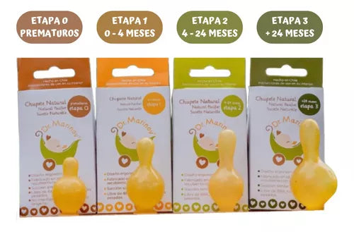 Chupete para prematuros, ideal para succión sin presión en nariz o labios.