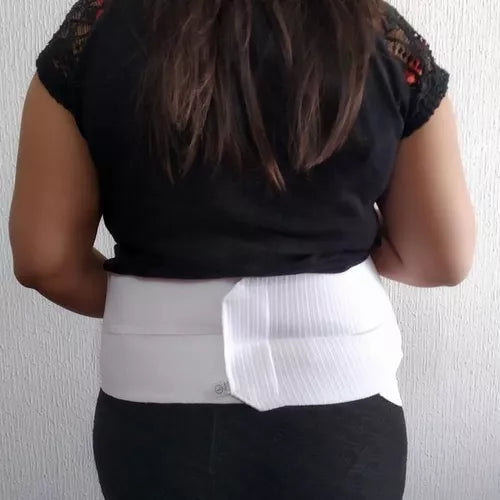 Faja Post Parto 3 Bandas Blanca | Recuperación Segura y Cómoda