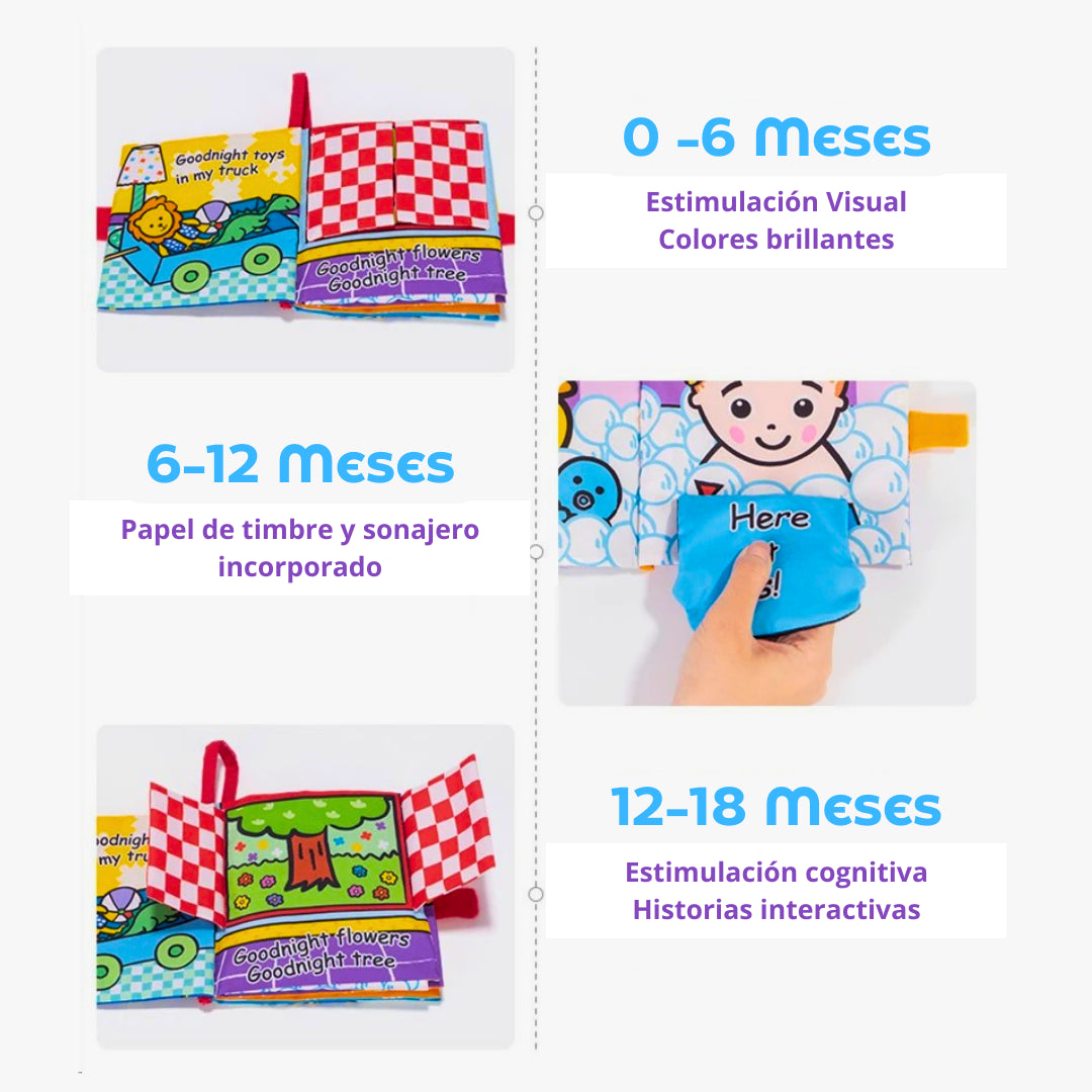 Libro de Tela para Estimulación Sensorial