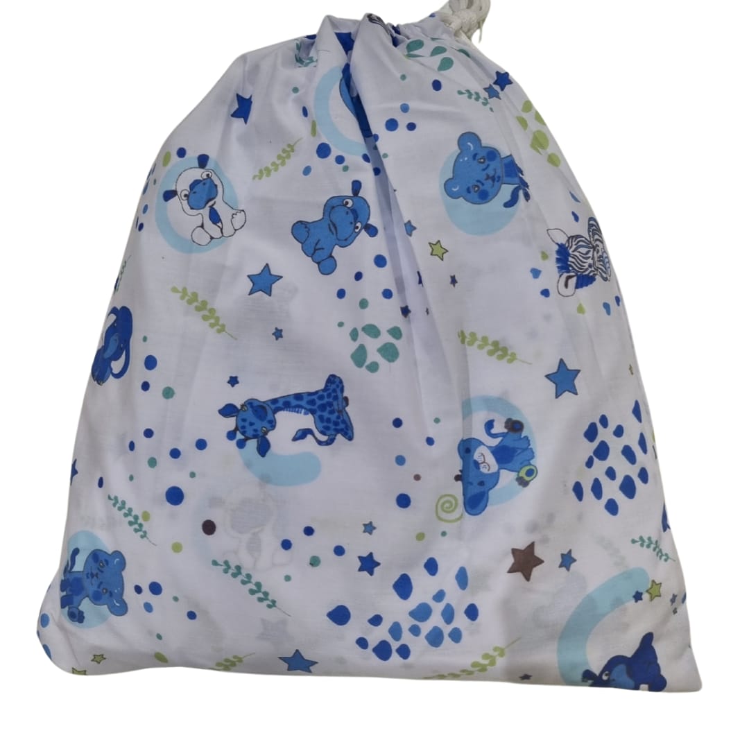 Sábanas con bolsa transportable para jardín infantil, suaves y resistentes.