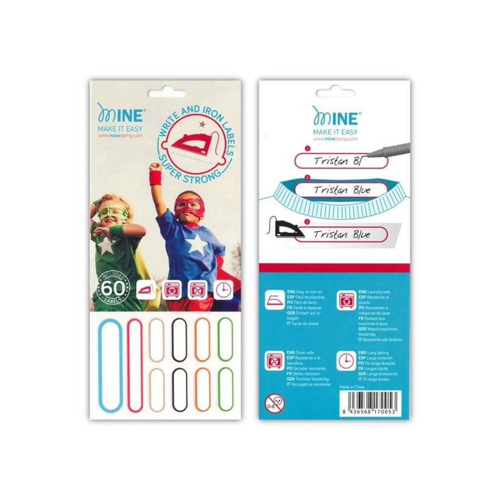 Etiquetas Write & Iron termo adhesivas para ropa