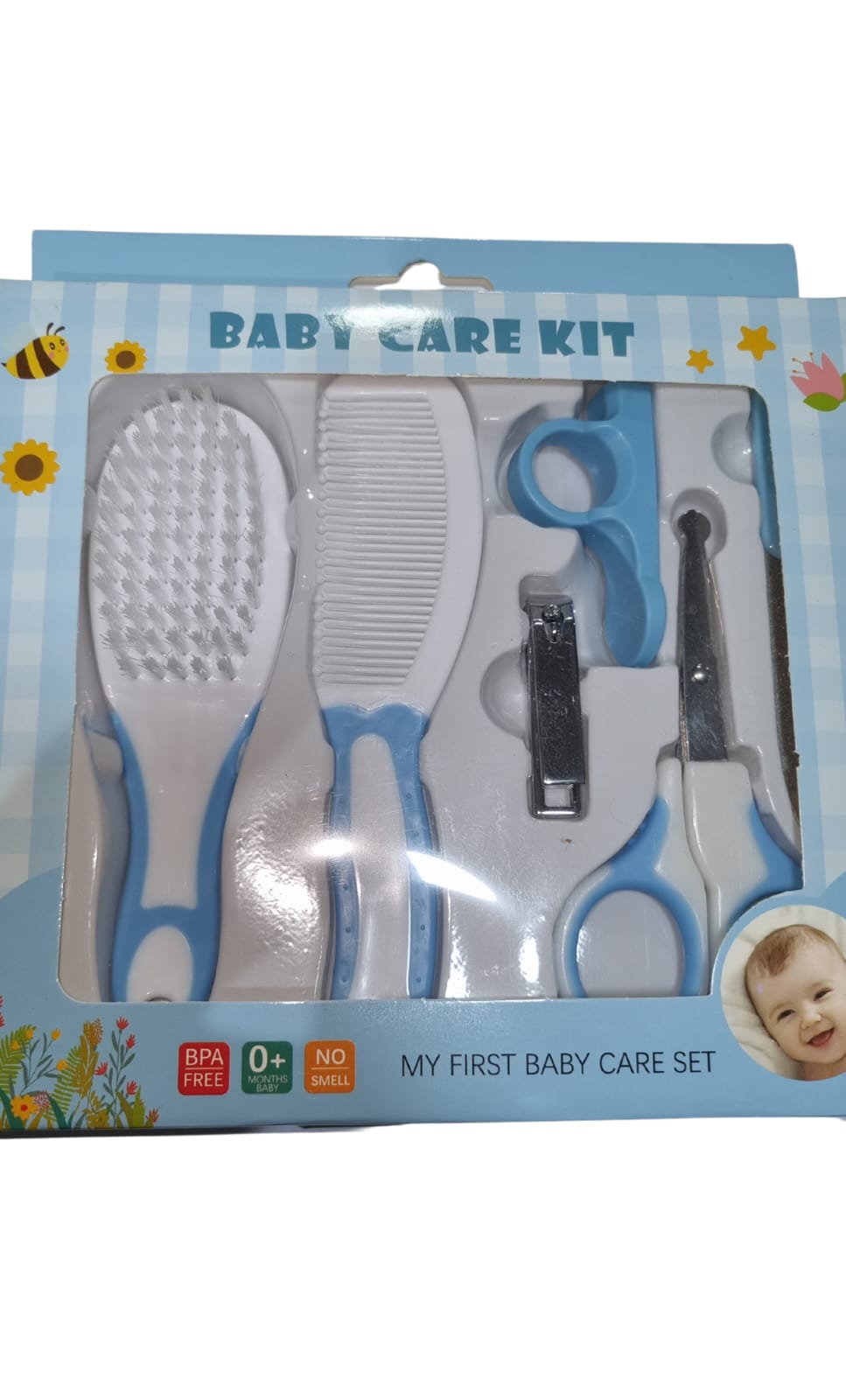 Set de corta uñas bebé con tijeras y lima, ideal para recién nacidos