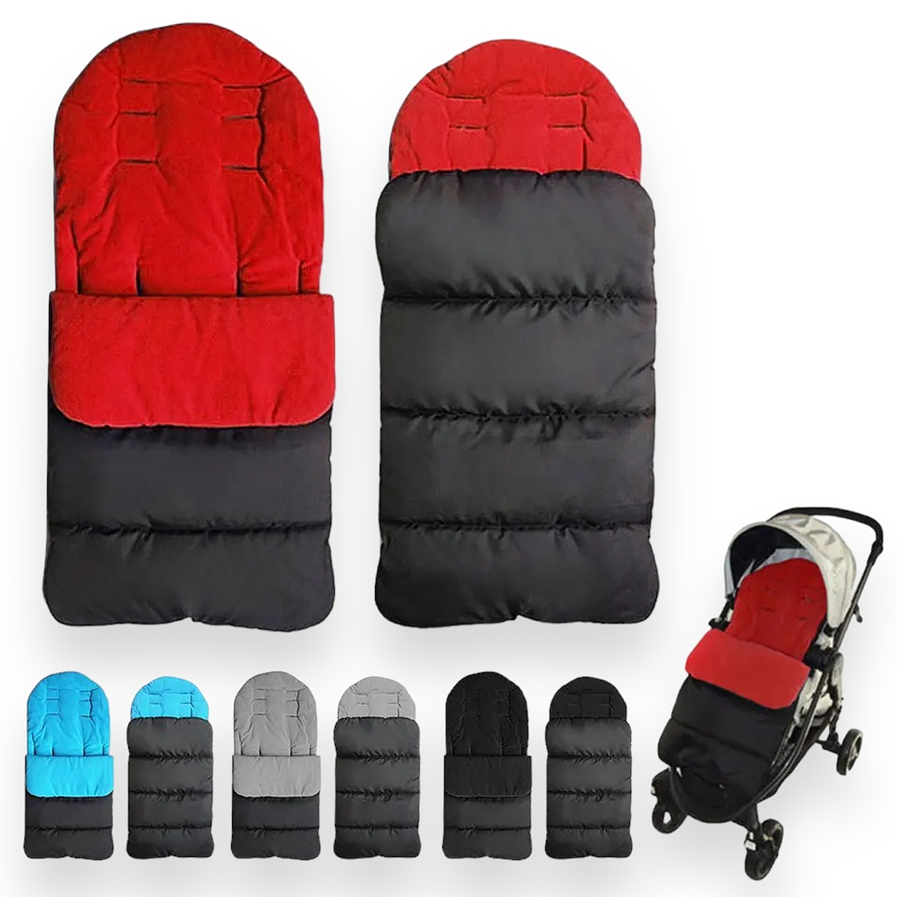 Saco impermeable y cálido para cochecitos, protege del frío y viento