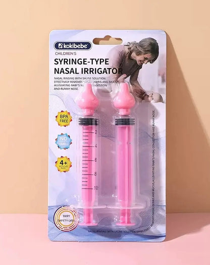 Jeringa para Lavado Nasal de Bebé con Punta de Silicona – Suave y Reutilizable