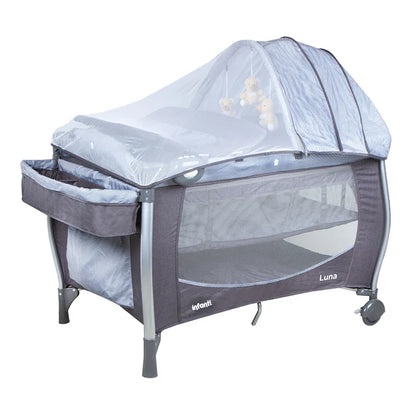 Cuna Playard Luna Dots de Infanti – El espacio ideal para el descanso y juego de tu bebé