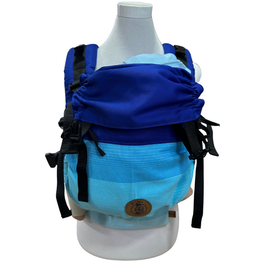 Mochila Primera Etapa Azul Rey fular listones Celestes