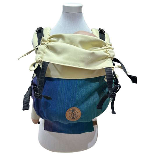 Mochila Primera Etapa Vainilla Fular Azul Intenso