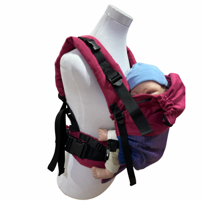 Mochila Primera Etapa Burdeos Fular Mora Intenso