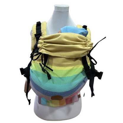 Mochila Primera Etapa Amarillo Bebé Fular Arcoiris