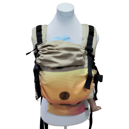 Mochila Primera Etapa Beige fular Atardecer