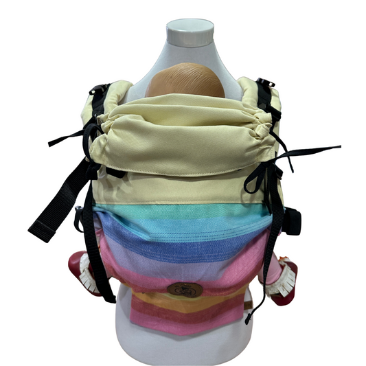 Mochila Primera Etapa Vainilla Fular Arcoiris