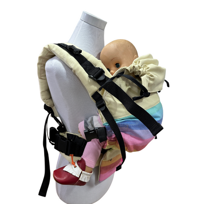 Mochila Primera Etapa Vainilla Fular Arcoiris