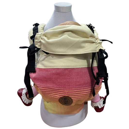 Mochila Primera Etapa Vainilla Fular Atardecer