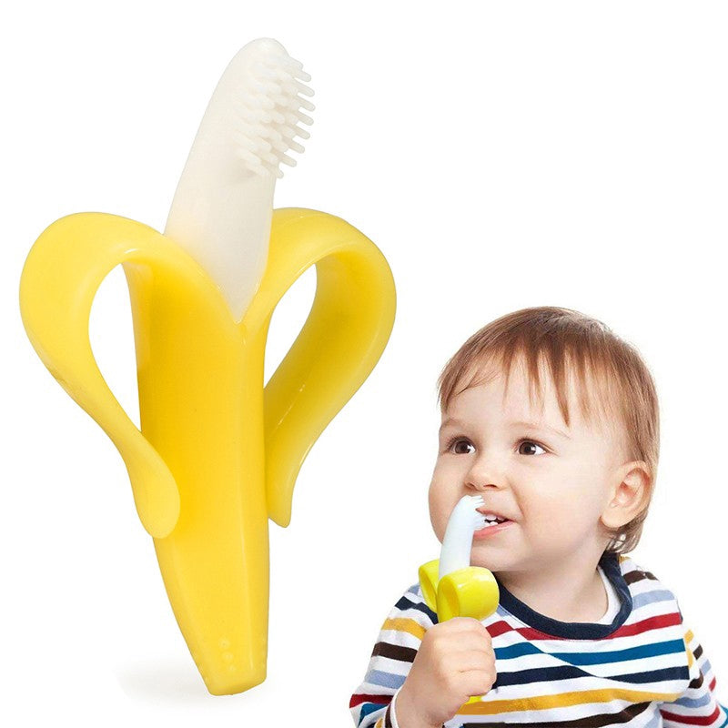 Mordedor cepillo dental para bebé Banana