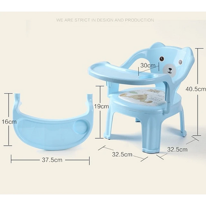 Silla de comer con bandeja desmontable