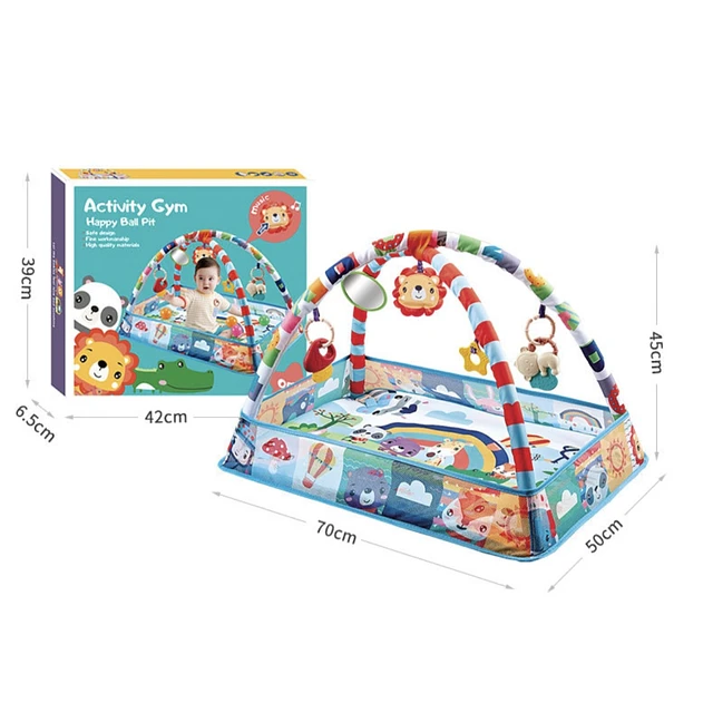 Gimnasio para Bebés – Alfombra de Actividades Multifuncional con Arco de Juegos