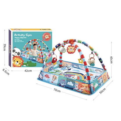Gimnasio para Bebés – Alfombra de Actividades Multifuncional con Arco de Juegos