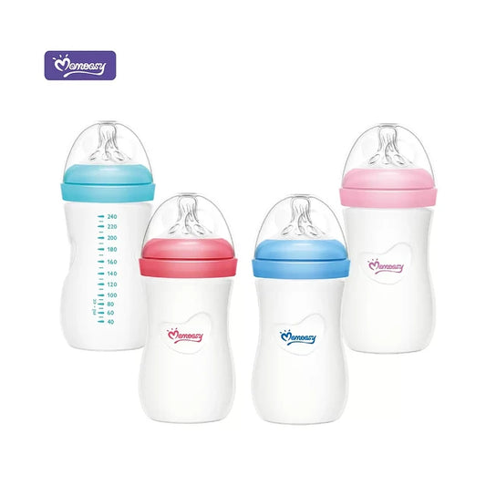 Mamadera de vidrio boca ancha 240 ml. anticólico