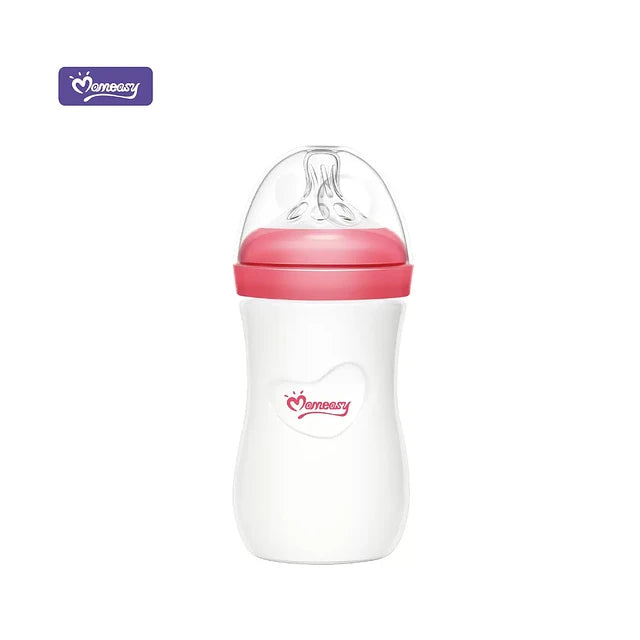 Mamadera de vidrio boca ancha 240 ml. anticólico