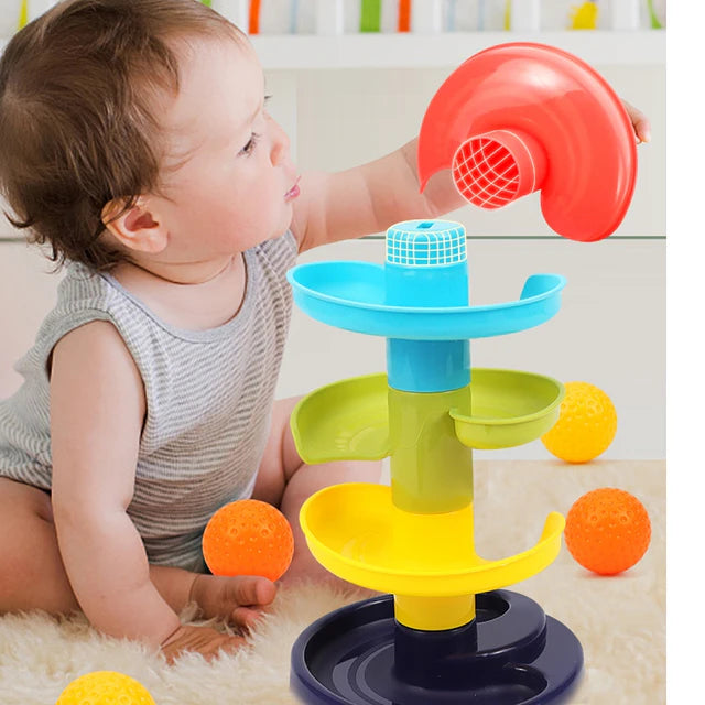 Torre de Canicas para Bebés – Juguete Educativo de Causa y Efecto