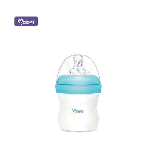 Mamadera de Vidrio Boca Ancha 120 ml – Biberón Anticólicos para Recién Nacidos