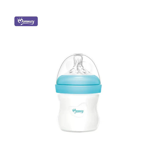 Mamadera de Vidrio Boca Ancha 120 ml – Biberón Anticólicos para Recién Nacidos