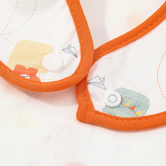 Babero Impermeable para Bebé con Broche – Protección Total en Cada Comida