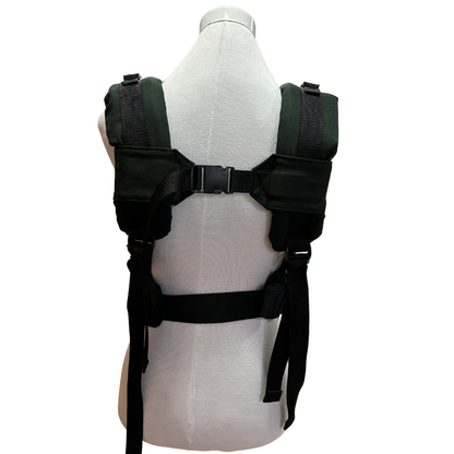 Mochila Primera Etapa Verde Oscuro Fular Corazones Olivo