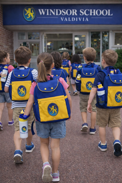 🎒 Mochila + Botella Oficial Windsor School Valdivia ¡Stock Disponible!