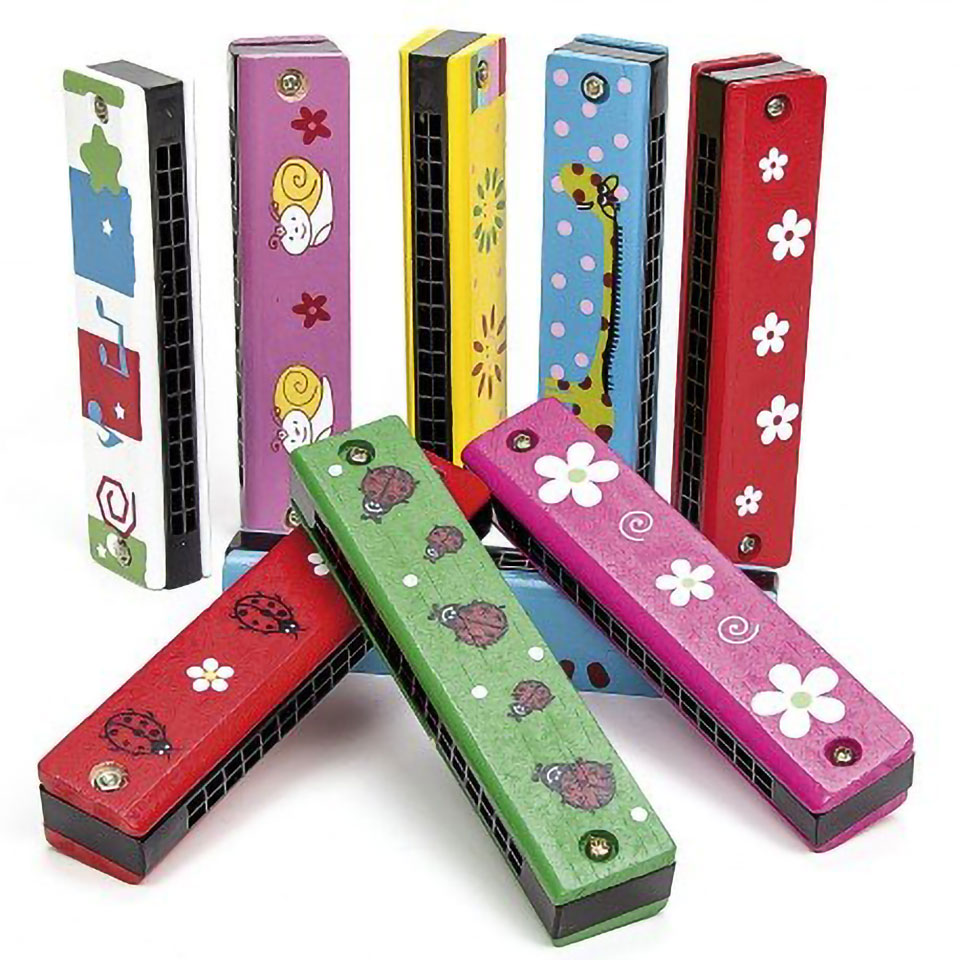 Armónica de Madera para Niños – Juguete Musical Educativo